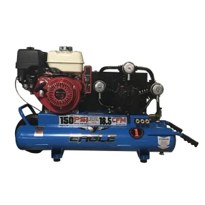 Eagle Compressor Air Compressor 10 Gallon Portable Gas Wheel Barrow