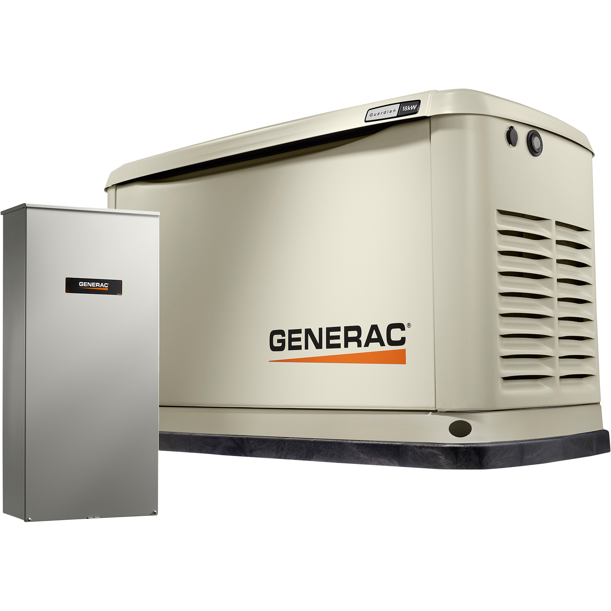 Generac Guardian Series Air-Cooled Home Standby Generator — 18kW (LP)/17kW (NG), 200 Amp Transfer Switch, Model# 7228 Generac